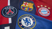 The Club Badges of the Four Champions League Semi Finalists