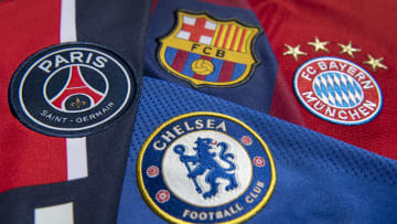 The Club Badges of the Four Champions League Semi Finalists