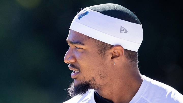 Carolina Panthers linebacker Trevin Wallace 