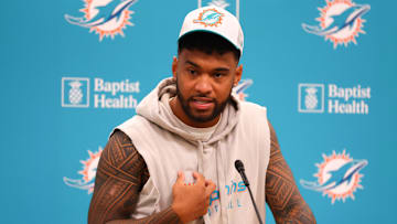 Dolphins Quarterback Tua Tagovailoa Addresses the Media