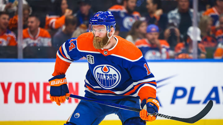 Edmonton Oilers defenseman Mattias Ekholm (14)