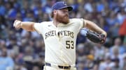 Milwaukee Brewers pitcher Brandon Woodruff (53) delivers a pitch against the Pittsburgh Pirates in the first inning at American Family Field.