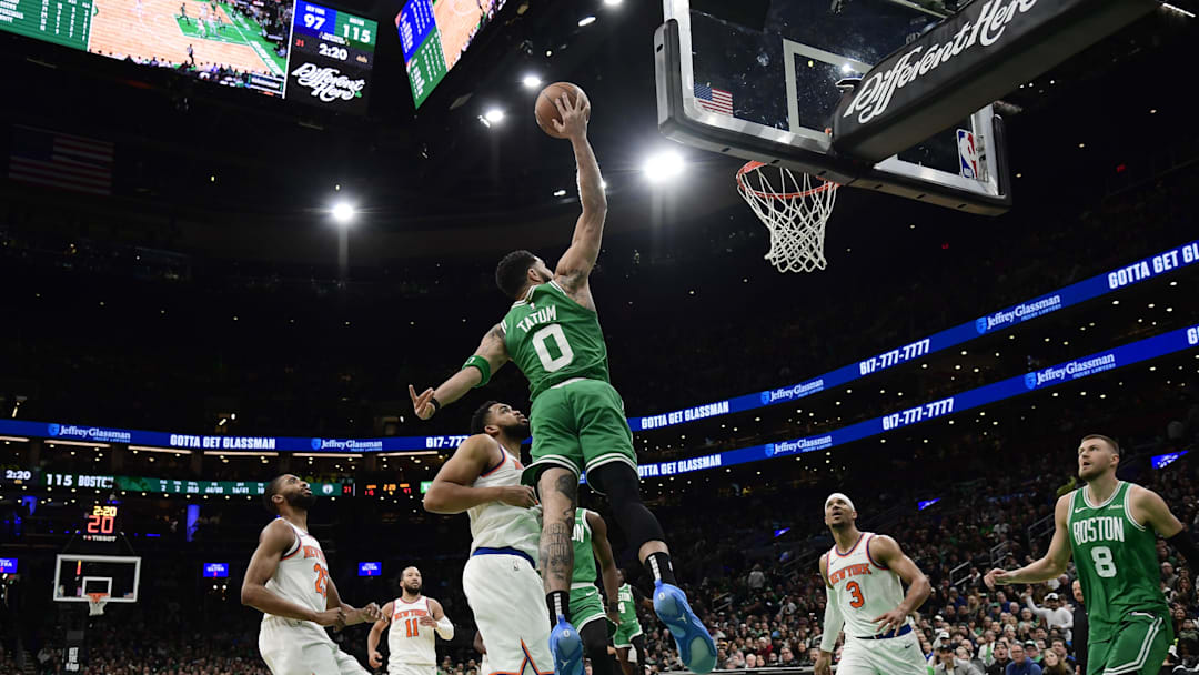 Jayson Tatum and the Boston Celtics begin their title defense this weekend. Will the franchise continue its high-volume three-point attack?