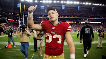 San Francisco 49ers running back Christian McCaffrey (23)