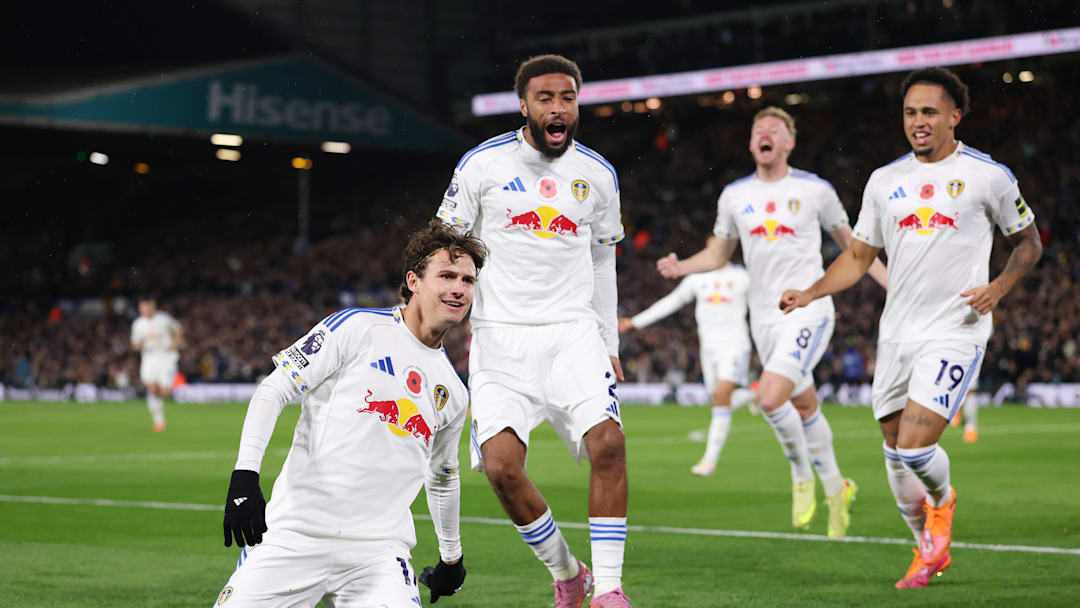 Leeds United v West Ham United - Premier League | Brenden Aaronson's first goal in the premiere league in 3 seasons gave the American and Leeds the advantage they needed.  Leeds United v West Ham United - Premier League | Brenden Aaronson's first goal in the premiere league in 3 seasons gave the American and Leeds the advantage they needed.