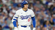 Oct 17, 2025; Los Angeles, California, USA; Los Angeles Dodgers two-way player Shohei Ohtani (17)