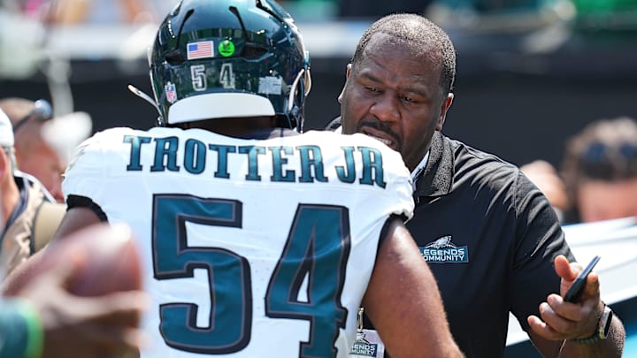 Jeremiah Trotter Jr. (L), Jeremiah Trotter (R), Philadelphia Eagles