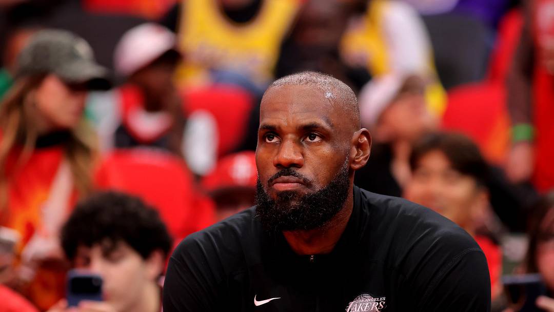 May 1, 2026; Houston, Texas, USA; Los Angeles Lakers forward Lebron James (23) prior to game six of the first round of the 2026 NBA Playoffs against the Houston Rockets at Toyota Center. Mandatory Credit: Erik Williams-Imagn Images May 1, 2026; Houston, Texas, USA; Los Angeles Lakers forward Lebron James (23) prior to game six of the first round of the 2026 NBA Playoffs against the Houston Rockets at Toyota Center. Mandatory Credit: Erik Williams-Imagn Images