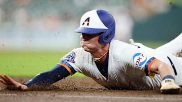 Houston Astros infielder Zach Dezenzo