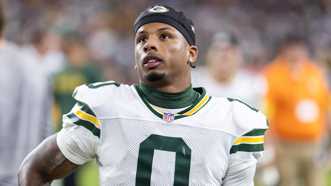 Green Bay Packers wide receiver Matthew Golden (0) against the Arizona Cardinals at State Farm Stadium.