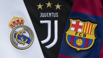 The Real Madrid, Juventus and Barcelona Club Badges