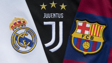 The Real Madrid, Juventus and Barcelona Club Badges