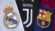 The Real Madrid, Juventus and Barcelona Club Badges