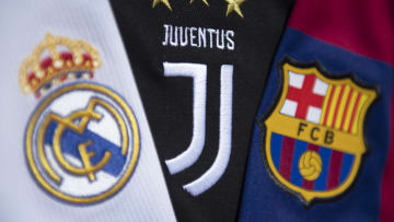 The Real Madrid, Juventus and Barcelona Club Badges