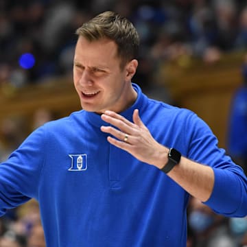 Duke basketball head coach Jon Scheyer