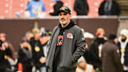 Dec 7, 2025; Cleveland, Ohio, USA; Cleveland Browns head coach Kevin Stefanski looks on before the game against the Tennessee Titans at Huntington Bank Field. Mandatory Credit: Ken Blaze-Imagn Images