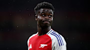 Saka split the sides at the Emirates