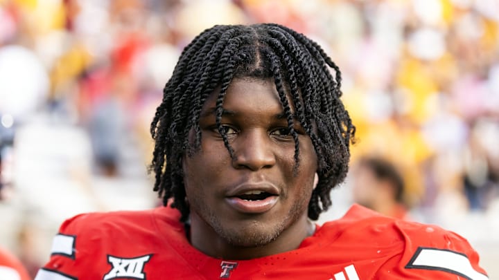 Oct 18, 2025; Tempe, Arizona, USA; Texas Tech Red Raiders linebacker David Bailey (31) reacts as he walks off the field following the game against the Arizona State Sun Devils at Mountain America Stadium. Mandatory Credit: Mark J. Rebilas-Imagn Images