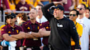 Arizona State head coach Kenny Dillingham is the leading candidate for national college football coach of the year.