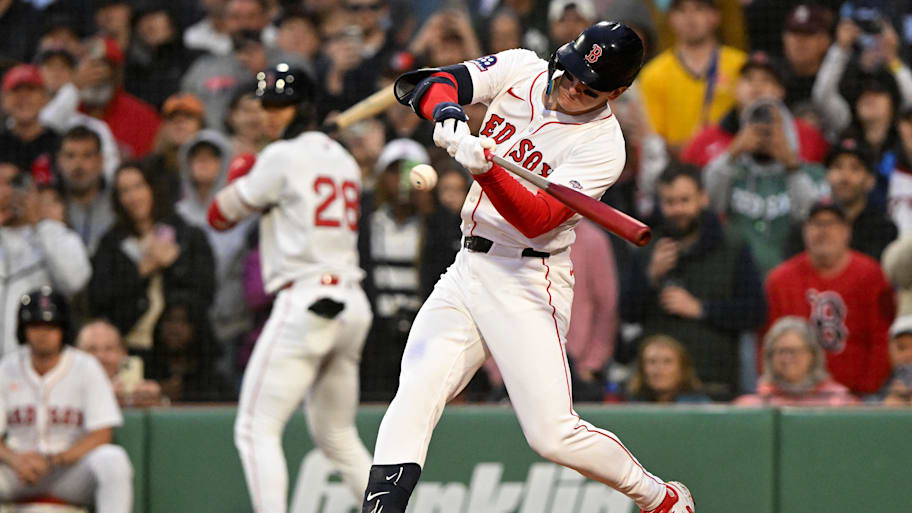 Boston Red Sox outfielder Roman Anthony notched his first career hit on Tuesday night. | Brian Fluharty-Imagn Images