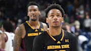 Arizona State guard BJ Freeman (10) is the Sun Devils' leading scorer at 13.7 ppg.