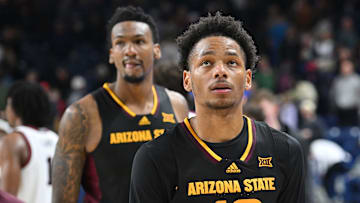 Arizona State guard BJ Freeman (10) is the Sun Devils' leading scorer at 13.7 ppg.