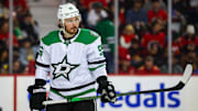 Dallas Stars center Matt Duchene against the Calgary Flames during the second period at Scotiabank Saddledome.
