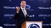Matt Campbell is announced as the Penn State Nittany Lions new head coach during a press conference at Beaver Stadium.