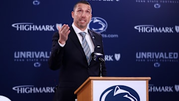 Matt Campbell is announced as the Penn State Nittany Lions new head coach during a press conference at Beaver Stadium.