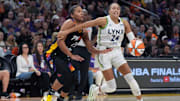 Lynx forward Napheesa Collier injured her ankle after making contact with Mercury star Alyssa Thomas on Friday.