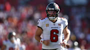 Tampa Bay Buccaneers quarterback Baker Mayfield is a solid prop target in Week 7. 