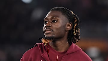 Manu Koné, international français est milieu de terrain à l'AS Roma