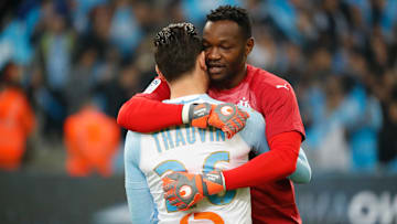 Florian Thauvin et Steve Mandanda lorsqu'ils évoluaient tous les deux à l'OM Florian Thauvin et Steve Mandanda lorsqu'ils évoluaient tous les deux à l'OM