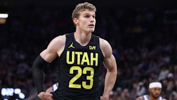 Oct 25, 2024; Salt Lake City, Utah, USA; Utah Jazz forward Lauri Markkanen (23): Rob Gray-Imagn Images