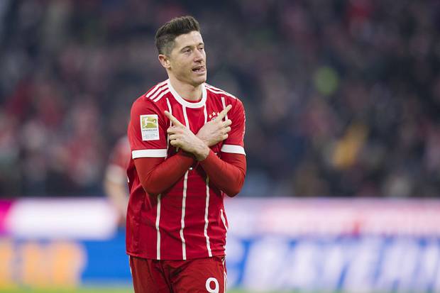 Ancienne attaquant de la Bavière Munich Robert Lewandowski Ancienne attaquant de la Bavière Munich Robert Lewandowski