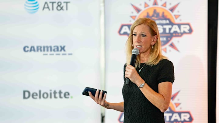 WNBA Commissioner Cathy Engelbert at All-Star weekend in Phoenix.