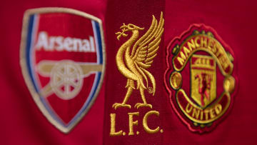 The Club Badges of Arsenal, Liverpool and Manchester United