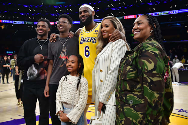 LeBron James family
