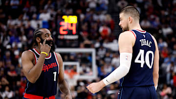 James Harden, Ivica Zubac, LA Clippers