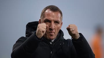 Celtic v Rangers - Premier Sports Cup Final GLASGOW, SCOTLAND - DECEMBER 15: Brendan Rodgers, Manager of Celtic, celebrates during the Premier Sports Cup Final between Celtic and Rangers at Hampden Park on December 15, 2024 in Glasgow, Scotland. (Photo by Joe Prior Visionhaus via ) ***Local Caption*** Brendan Rodgers Glasgow Hampden Park Scotland United Kingdom Copyright: xVisionhausx 776244921