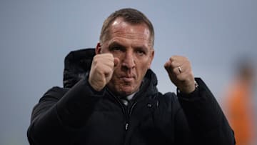 Celtic v Rangers - Premier Sports Cup Final GLASGOW, SCOTLAND - DECEMBER 15: Brendan Rodgers, Manager of Celtic, celebrates during the Premier Sports Cup Final between Celtic and Rangers at Hampden Park on December 15, 2024 in Glasgow, Scotland. (Photo by Joe Prior Visionhaus via ) ***Local Caption*** Brendan Rodgers Glasgow Hampden Park Scotland United Kingdom Copyright: xVisionhausx 776244921