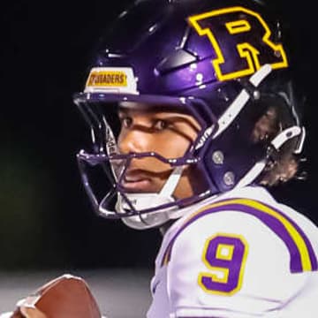Archbishop Riordan quarterback Mark Mitchell Jr. leads his Crusaders into battle against Folsom in Friday night's CIF NorCal Division I-AA regional championship at Folsom High School. 
