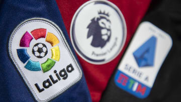 The La Liga, Premier League and Serie A Logos...
