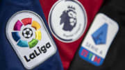 The La Liga, Premier League and Serie A Logos...