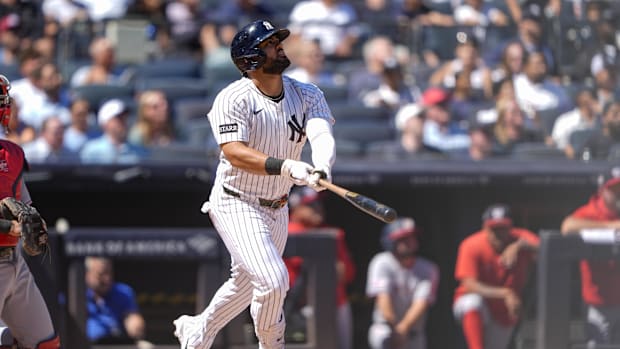 New York Yankees outfielder Jasson Dominguez