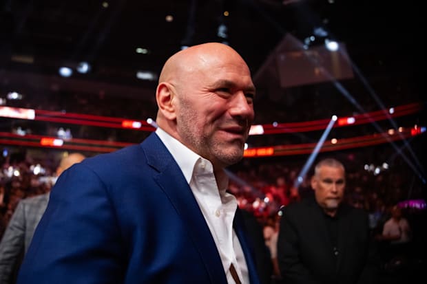 UFC CEO Dana White in attendance during UFC 300 at T-Mobile Arena. 