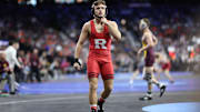 Dylan Shawver of Rutgers wrestles