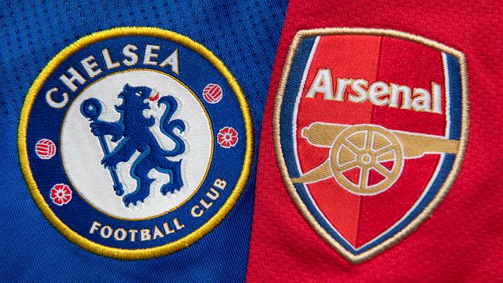 The Arsenal and Chelsea Club Badges