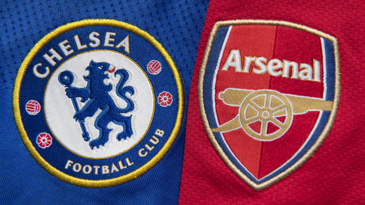 The Arsenal and Chelsea Club Badges The Arsenal and Chelsea Club Badges