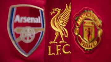 The Club Badges of Arsenal, Liverpool and Manchester United